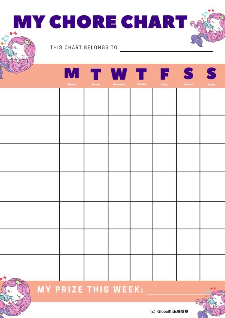 Chore Chart Mermaidのサムネイル